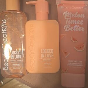 Beauty Creations Locked in Love Peach Set